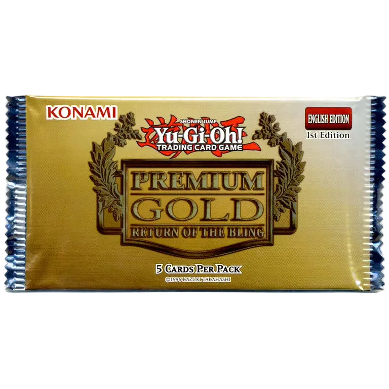 YuGiOh 2015 Premium Gold Return To Bling Booster Pack