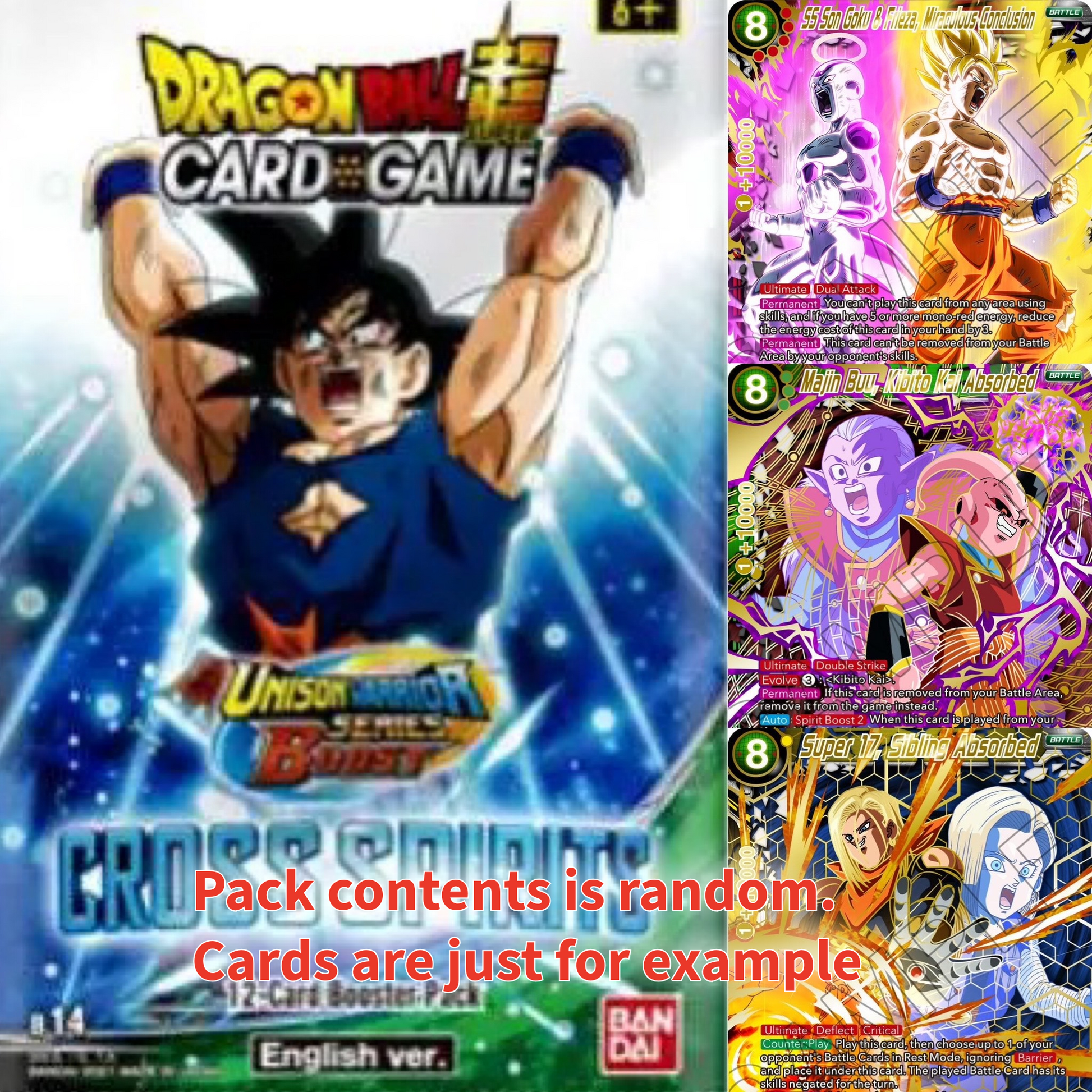 dbz cross spirits booster box Dragon Ball Super Cross Spirits Booster Pack – PKMN Canada
