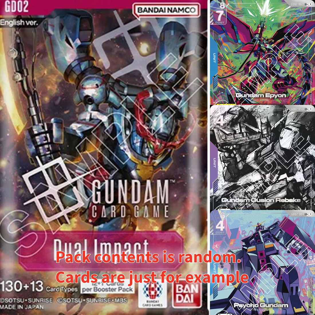 Gundam Dual Impact Booster Packs