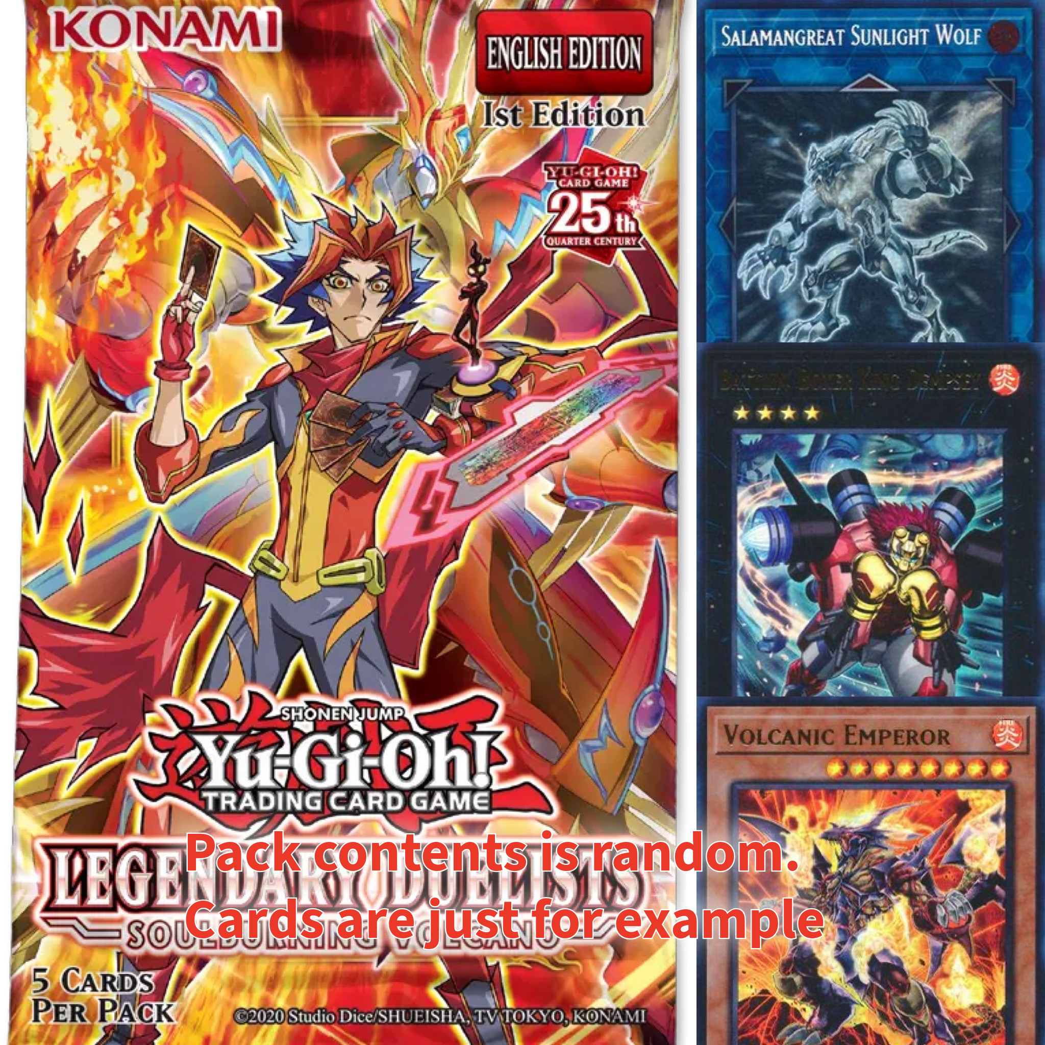 YuGiOh Soul Burning Volcano Booster Pack